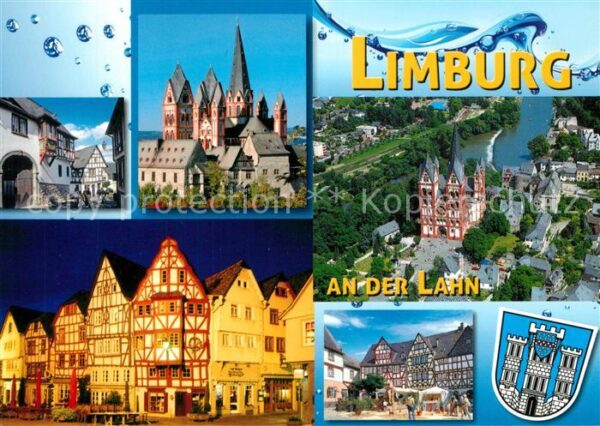 Limburg Lahn Fachwerk Fliegeraufnahme Dom