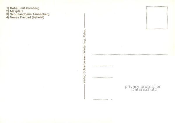 Rehau Oberfranken Panorama mit Kornberg Maxplatz Schullan – Bild 2