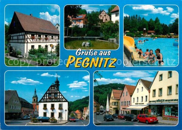 Pegnitz Mühle Schwimmbad Rathausplatz Strassenp