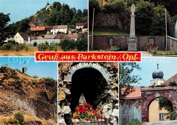 Parkstein Panorama Säule Kapelle Grotte Eingangst
