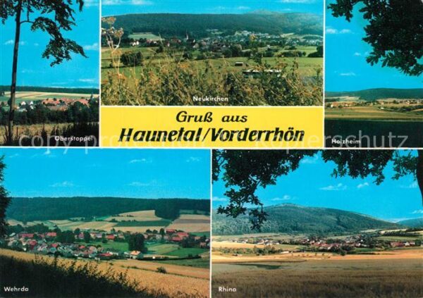 Haunetal Oberstoppel Neukirchen Holzheim Wehrda