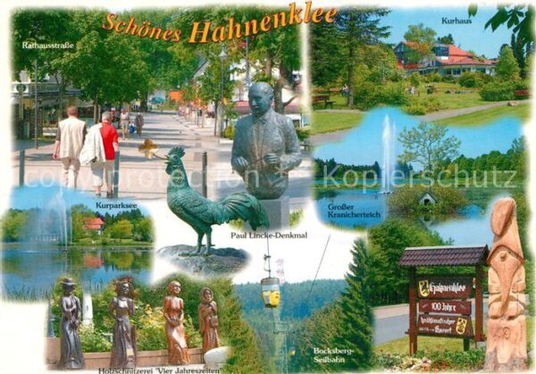 Hahnenklee-Bockswiese Harz Rathausstrasse Kurhaus Kranichenteich K
