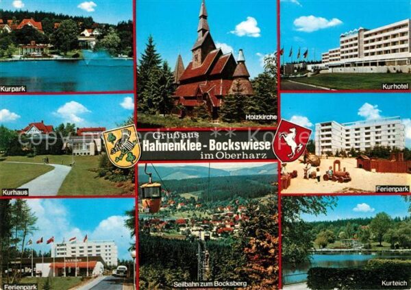 Hahnenklee-Bockswiese Harz Kurpark See Kurhaus Ferienpark Holzkirc