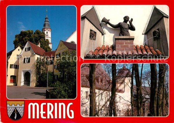 Mering Wehranlage St Michael mit Kirchbogen Sk
