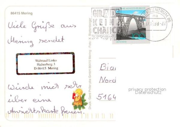 Mering Wehranlage St Michael mit Kirchbogen Sk – Bild 2