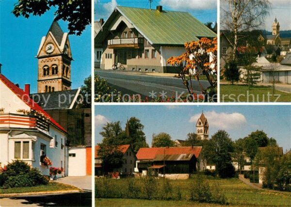 Mehlmeisel Ortsmotive mit Kirche Wintersport Erhol