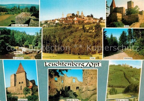 Leuchtenberg Panorama Blick von der Burg Lehenturm L