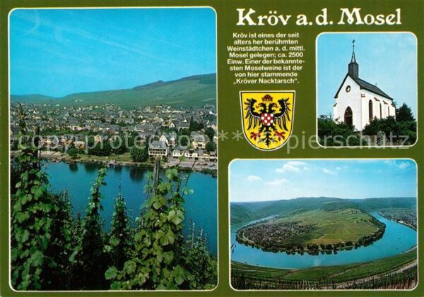 Kroev Mosel Landschaftspanorama Moselschleife Kirch