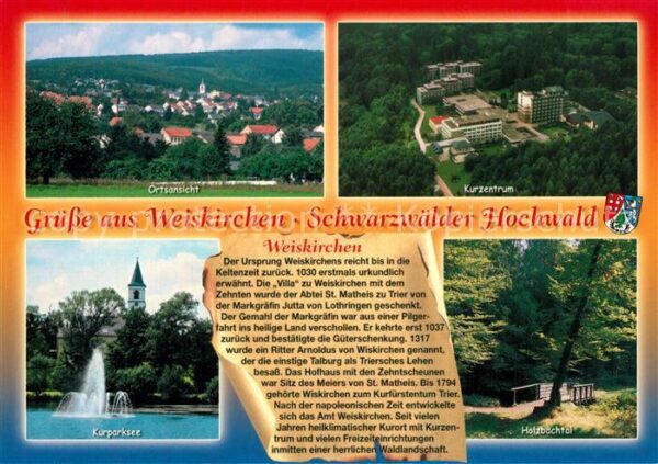 Weiskirchen Saar Gesamtansicht Kurparksee Holzbachtal Na