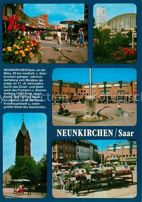 Neunkirchen Saar Marktplatz Innenstadt Strassencafes Sta