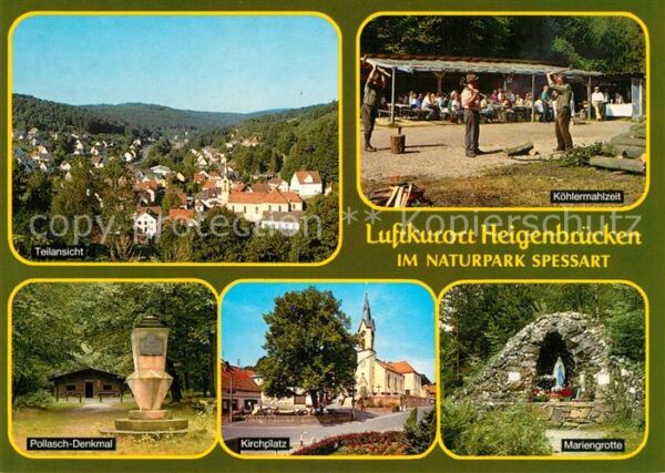 Heigenbruecken Teilansicht Luftkurort Naturpark Spessa