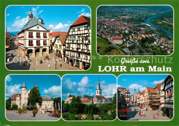 Lohr Main Rathaus Fachwerkhaus Schloss Altstadt K