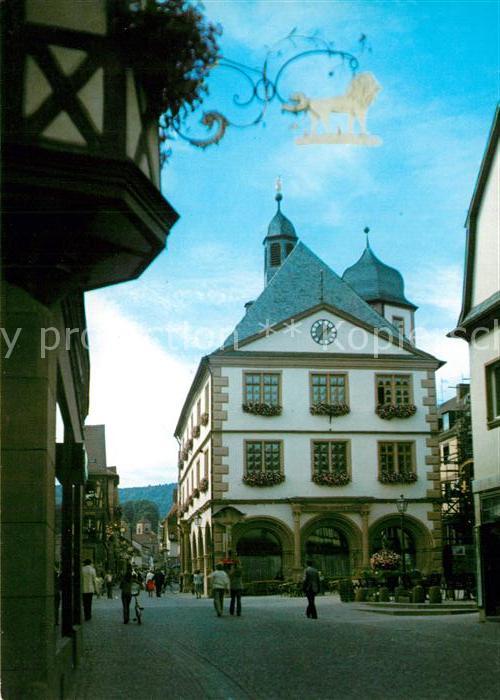 Lohr Main Haupstrasse Fussgängerzone Rathaus