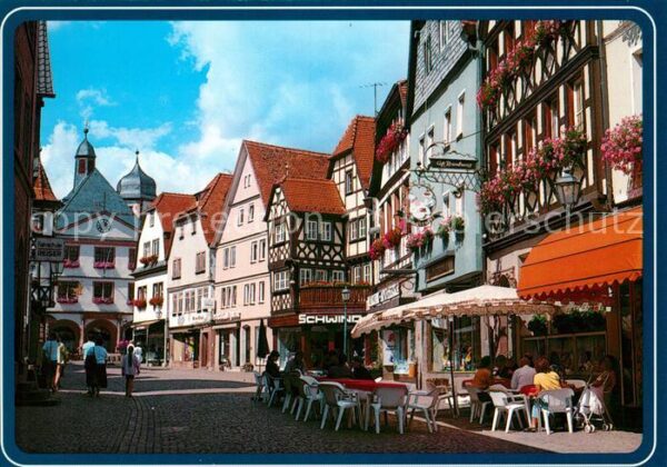 Lohr Main Hauptstrasse Altstadt Fachwerkhäuser St