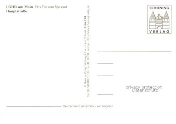 Lohr Main Hauptstrasse Altstadt Fachwerkhäuser St – Bild 2
