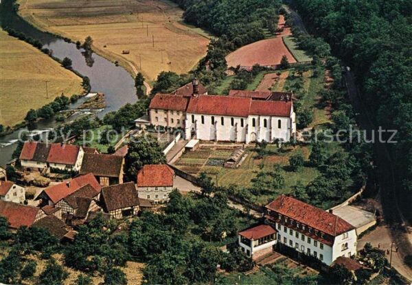 Gemuenden Main Kloster Schönau Fliegeraufnahme
