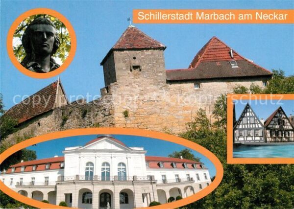 Marbach Neckar Schiller Nationalmuseum Fachwerkhäuser