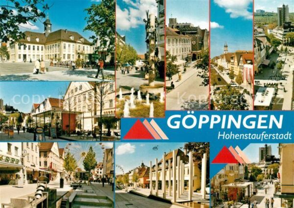 Goeppingen Teilansichten Innenstadt Brunnen Fussgä
