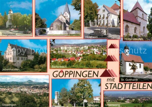Goeppingen mit Stadtteilen Sehenswürdigkeiten Land
