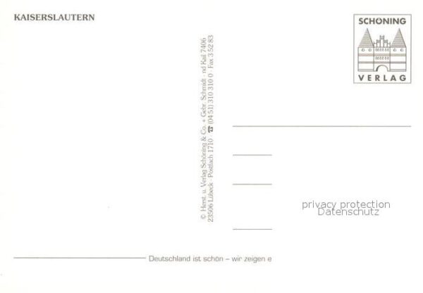 Kaiserslautern Stadtpark Schwanenteich Rathaus Hochhau – Bild 2