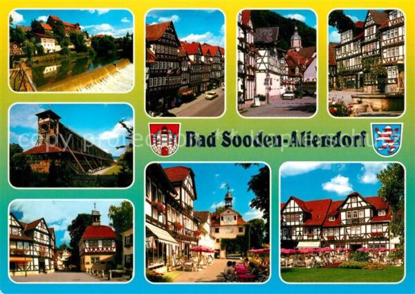 Bad Sooden-Allendorf Werra Wehr Saline Altstadt Fachwerkhäus