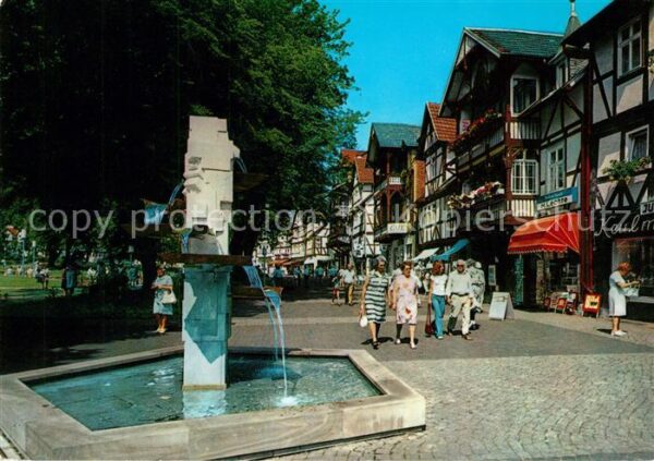 Bad Sooden-Allendorf Weinreihe Brunnen Fussgängerzone Fachwe