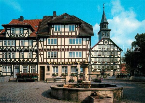 Bad Sooden-Allendorf Marktplatz Brunnen Rathaus
