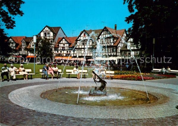 Bad Sooden-Allendorf Kurpark Wasserspiele Fachwerkhäuser