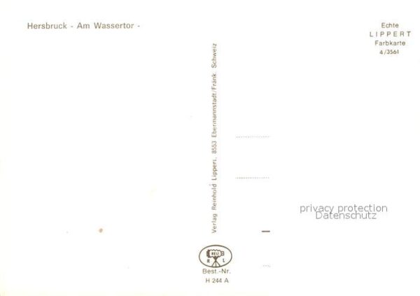Hersbruck Partie am Wassertor Türschild – Bild 2