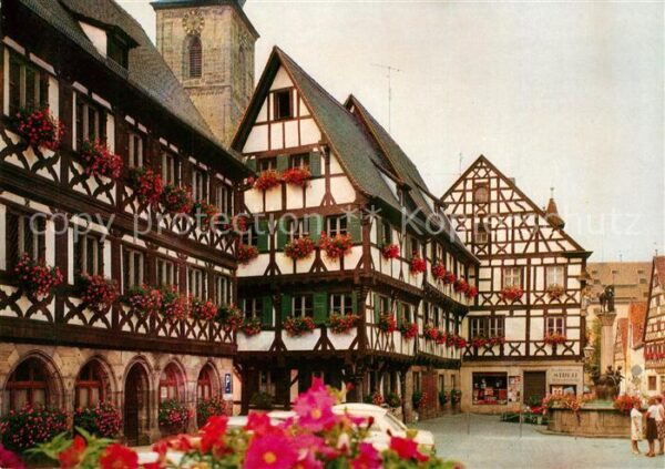 Forchheim Oberfranken Rathausplatz Altstadt Fachwerkhäuser