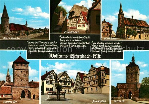 Wolframs-Eschenbach Stadtgraben Unteres Tor Pfründehaus Mar