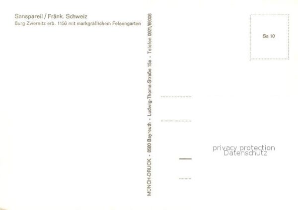 Sanspareil Ortsansicht mit Burg Zwernitz markgräfl – Bild 2