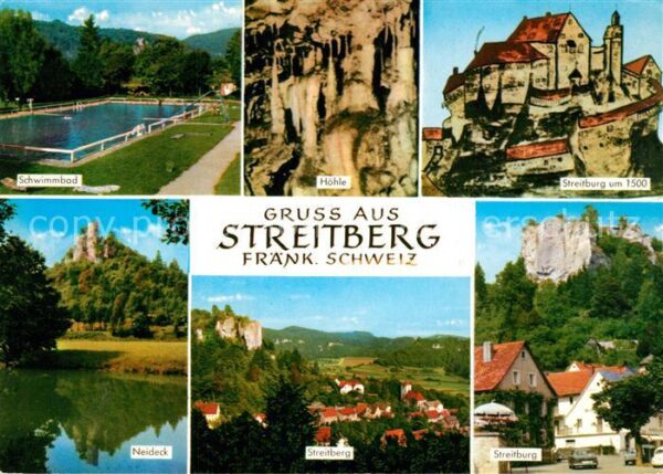 Streitberg Oberfranken Freibad Höhle Burg Neideck Streitburg u