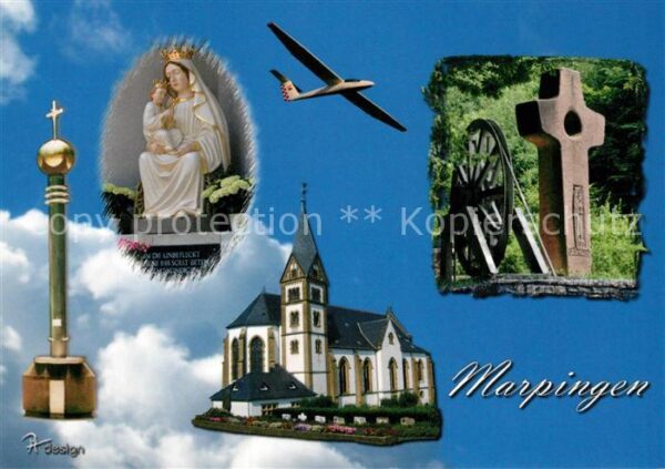 Marpingen Bergmannskreuz Pfarrkirche Segelflieger