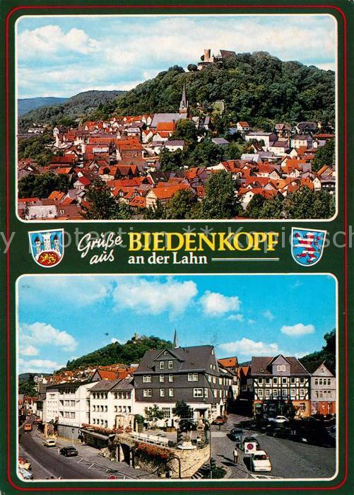 Biedenkopf Teilansicht mit Schloss Innenstadt