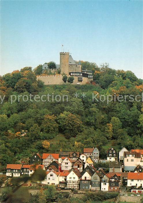 Biedenkopf Blick zum Schloss Cafe Restaurant Schlo