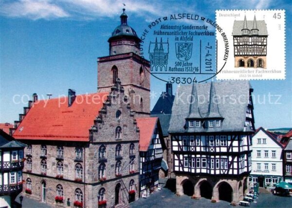 Alsfeld Rathaus Fachwerkhaus Altstadt Kirche So