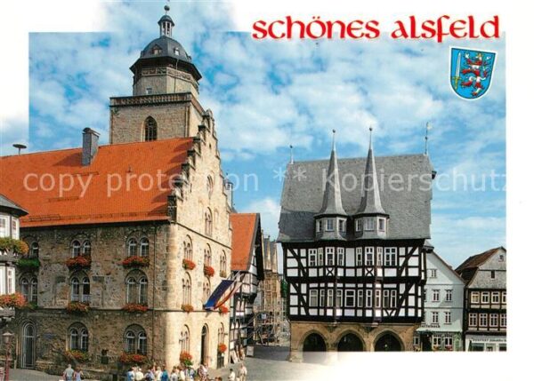 Alsfeld Historischer Marktplatz Rathaus Weinhau