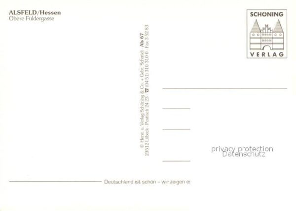 Alsfeld Obere Fuldergasse Fachwerkhäuser Altsta – Bild 2