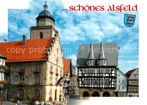 Alsfeld Historischer Marktplatz Rathaus Weinhau