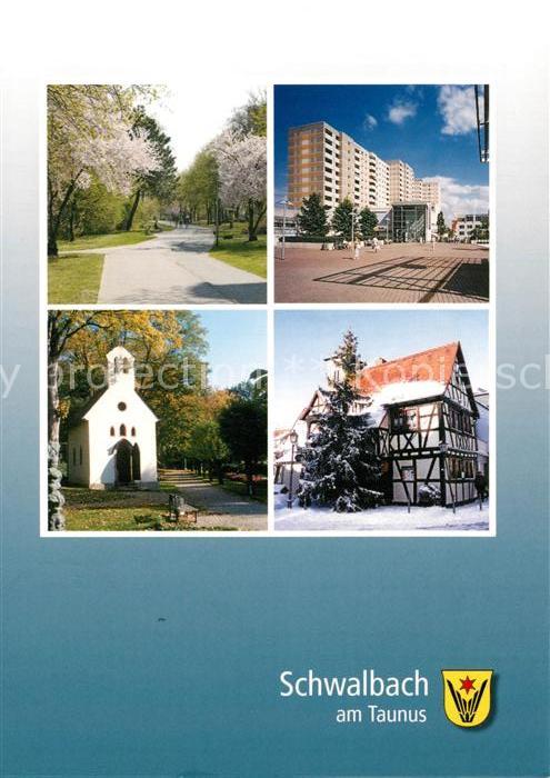 Schwalbach Taunus Parkanlagen Hochhaus Kapelle Fachwerkha