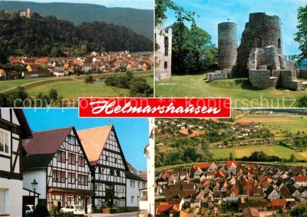 Helmarshausen Panorama Weserbergland Krukenburg Fachw