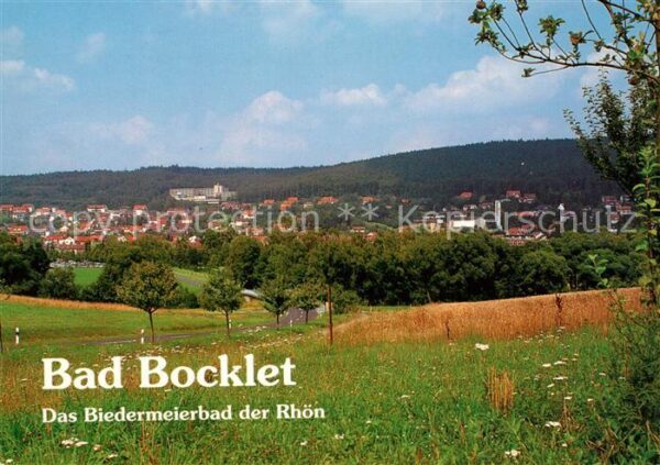 Bad Bocklet Panorama Biedermeierbad der Rhön