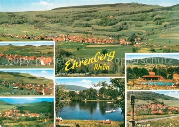 Ehrenberg Rhoen Landschaftspanorama und umliegende Orte