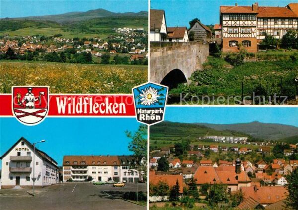 Wildflecken Landschaftspanorama Naturpark Rhön Hote