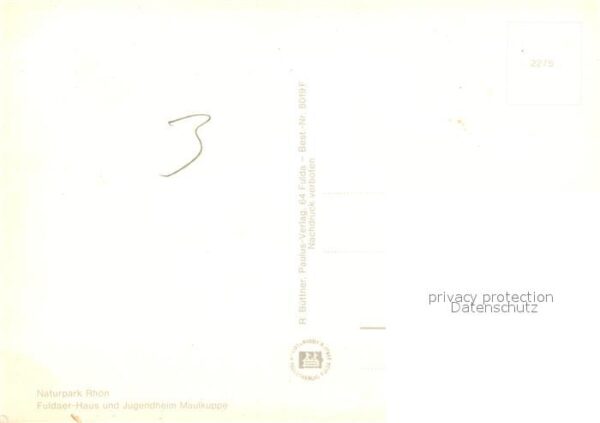 Poppenhausen Rhoen Fuldaer Haus und Jugendheim Maulkuppe N – Bild 2