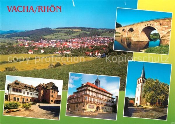 Vacha Landschaftspanorama Naturpark Rhön Burg