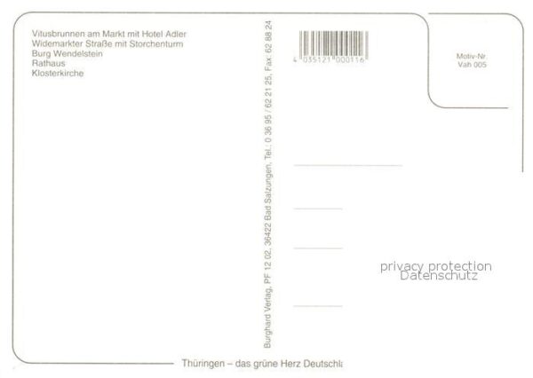 Vacha Vitusbrunnen Markt Hotel Adler Widemark – Bild 2