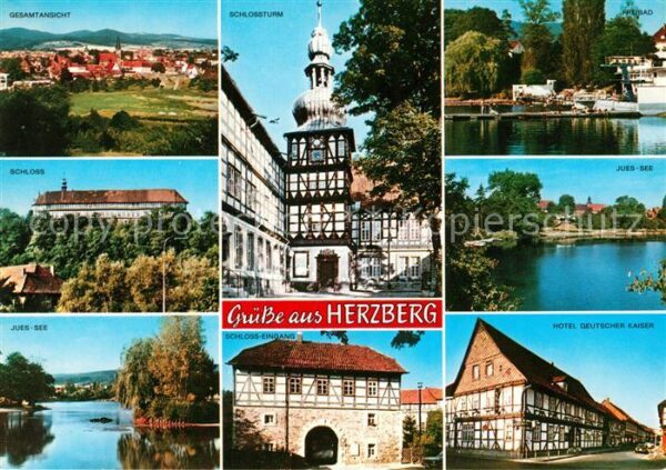 Herzberg Harz Gesamtansicht Schloss Juessee Schloss T