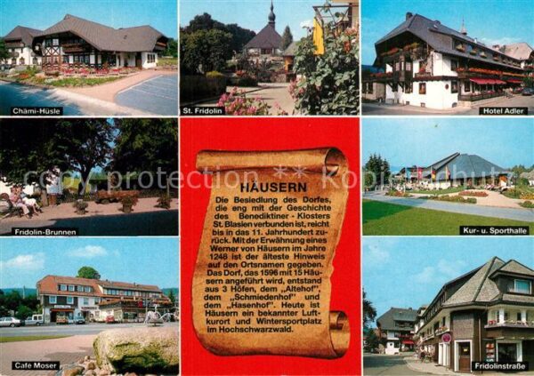Haeusern Schwarzwald Teilansichten Luftkurort Hotel Restaura